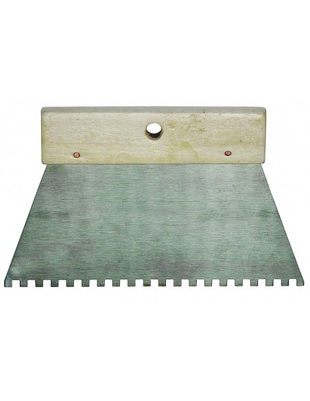 PEINE PRO GLUE - MANGO DE MADERA - LG.185 x 130 MM - DIENTE. 9MM