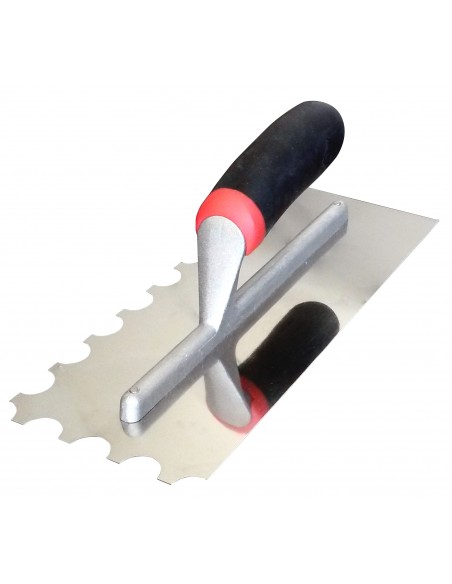 PLACA DE COLA - MARCO DE ALUMINIO SOLDADO - LG. 280 x 115 MM - DIENTE. 1/2 LUNA 10 MM